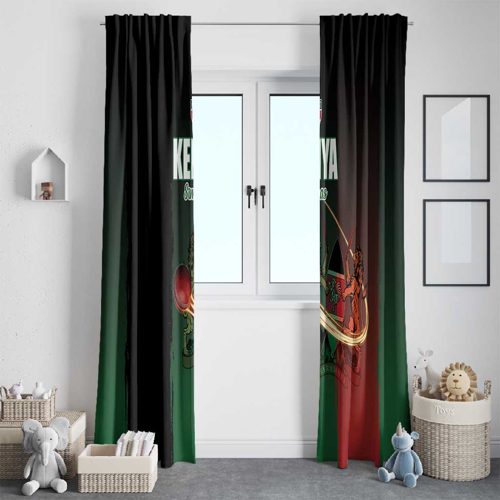 Kenya Cricket Window Curtain Come On Simbas - African Pride