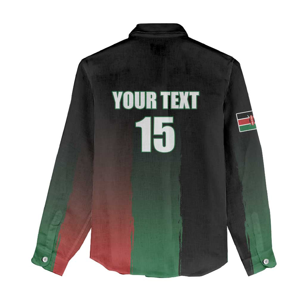 Custom Kenya Cricket Women Casual Shirt Come On Simbas - African Pride