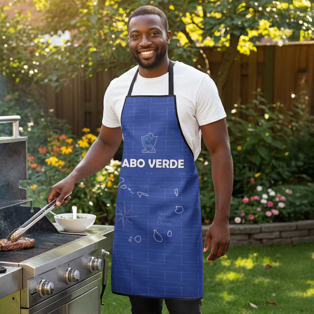 Cape Verde Football Apron Come On Tubaroes Azuis - Blue