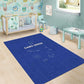 Cabo Verde Football Area Rug Go Tubaroes Azuis Go - Blue - African Pride
