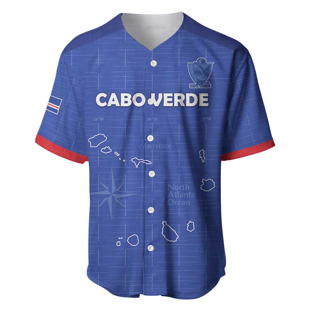 Custom Cabo Verde Football Baseball Jersey Go Tubaroes Azuis Go - Blue - African Pride