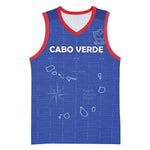 Custom Cabo Verde Football Basketball Jersey Go Tubaroes Azuis Go - Blue - African Pride