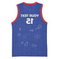 Custom Cabo Verde Football Basketball Jersey Go Tubaroes Azuis Go - Blue - African Pride