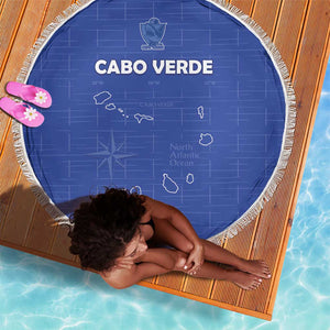 Cabo Verde Football Beach Blanket Go Tubaroes Azuis Go - Blue - African Pride