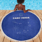 Cabo Verde Football Beach Blanket Go Tubaroes Azuis Go - Blue - African Pride