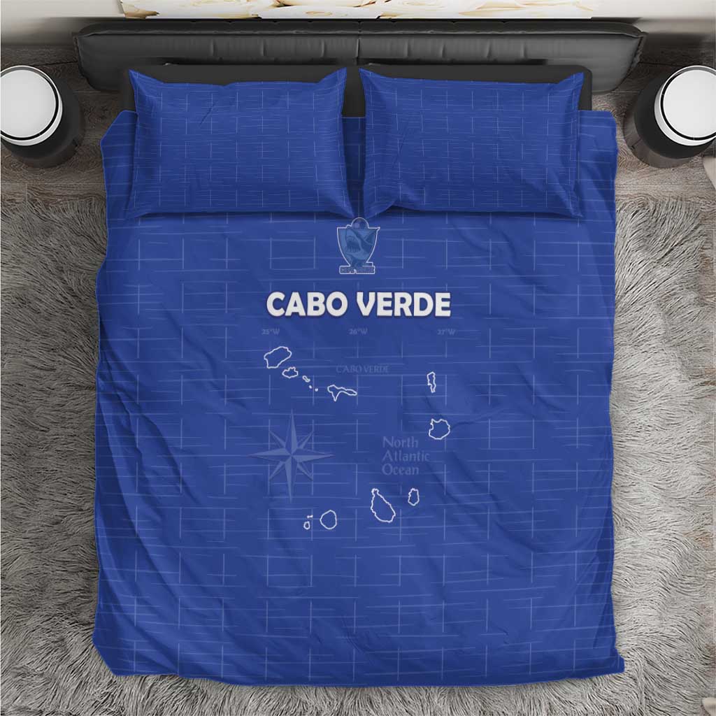 Cabo Verde Football Bedding Set Go Tubaroes Azuis Go - Blue - African Pride