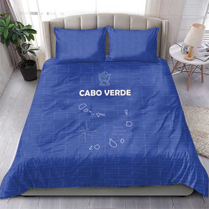 Cabo Verde Football Bedding Set Go Tubaroes Azuis Go - Blue - African Pride