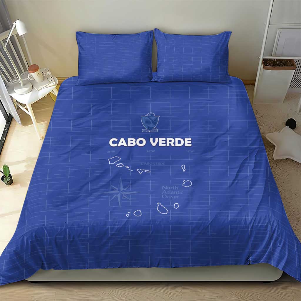 Cabo Verde Football Bedding Set Go Tubaroes Azuis Go - Blue - African Pride