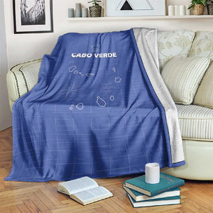 Cabo Verde Football Blanket Go Tubaroes Azuis Go - Blue - African Pride