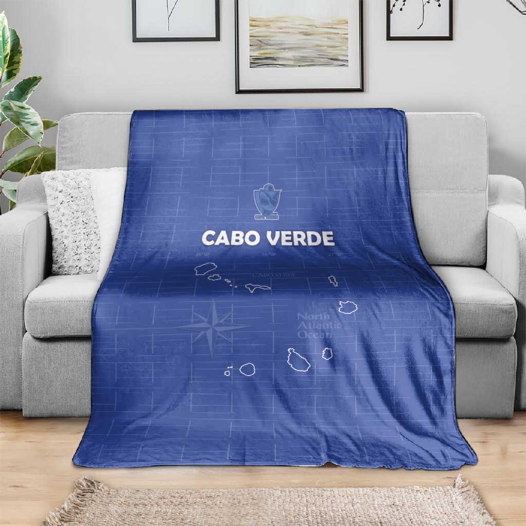 Cabo Verde Football Blanket Go Tubaroes Azuis Go - Blue - African Pride