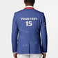 Custom Cape Verde Football Blazer Come On Tubaroes Azuis - Blue