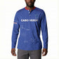 Custom Cape Verde Football Button Sweatshirt Come On Tubaroes Azuis - Blue