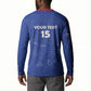 Custom Cape Verde Football Button Sweatshirt Come On Tubaroes Azuis - Blue