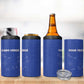 Custom Cabo Verde Football 4 in 1 Can Cooler Tumbler Go Tubaroes Azuis Go - Blue - African Pride