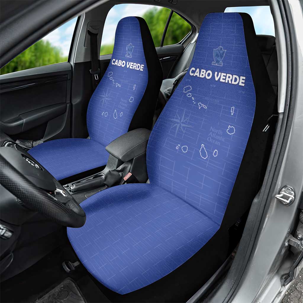 Cabo Verde Football Car Seat Cover Go Tubaroes Azuis Go - Blue - African Pride