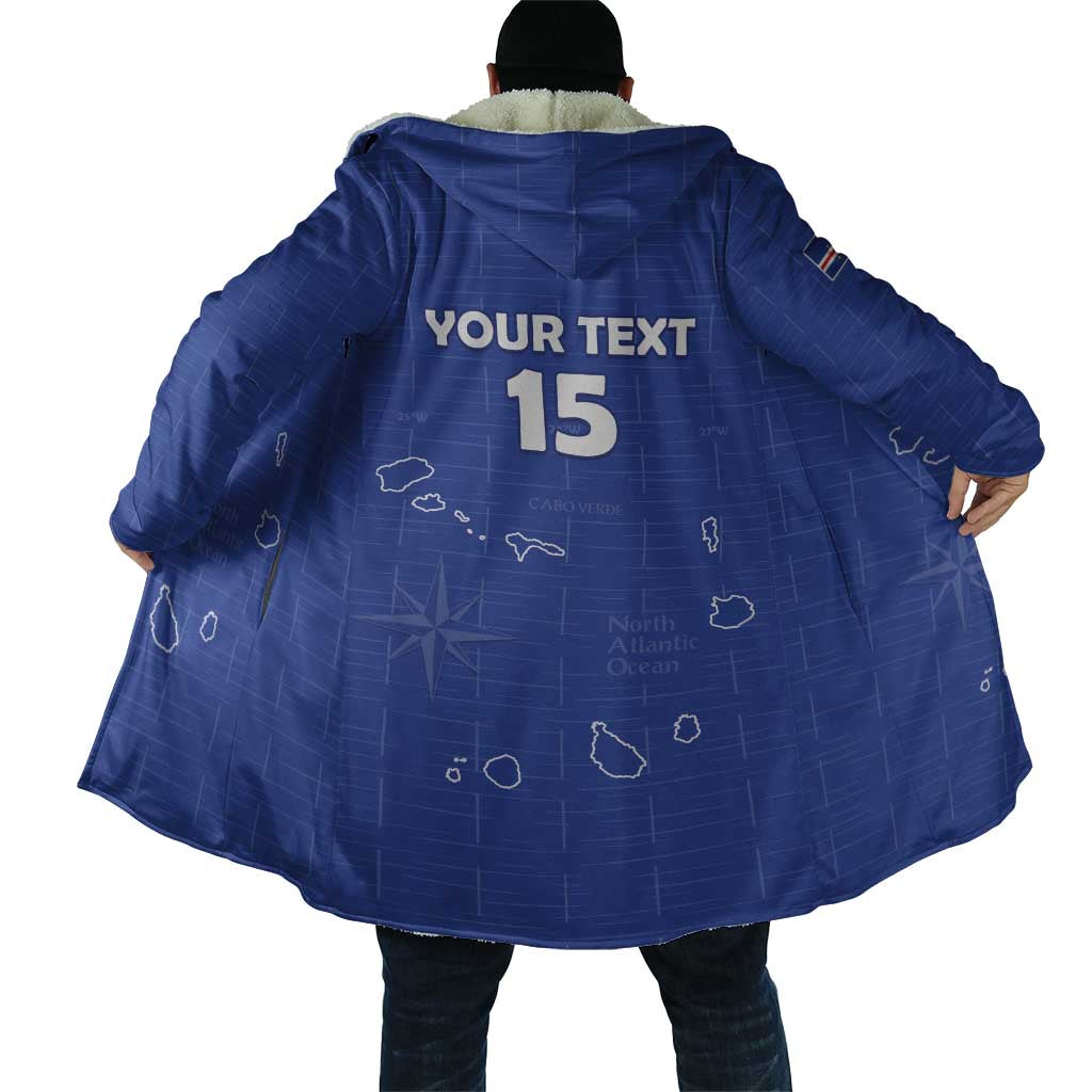 Custom Cape Verde Football Cloak Come On Tubaroes Azuis - Blue