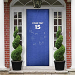 Custom Cape Verde Football Door Cover Come On Tubaroes Azuis - Blue