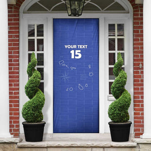 Custom Cape Verde Football Door Cover Come On Tubaroes Azuis - Blue