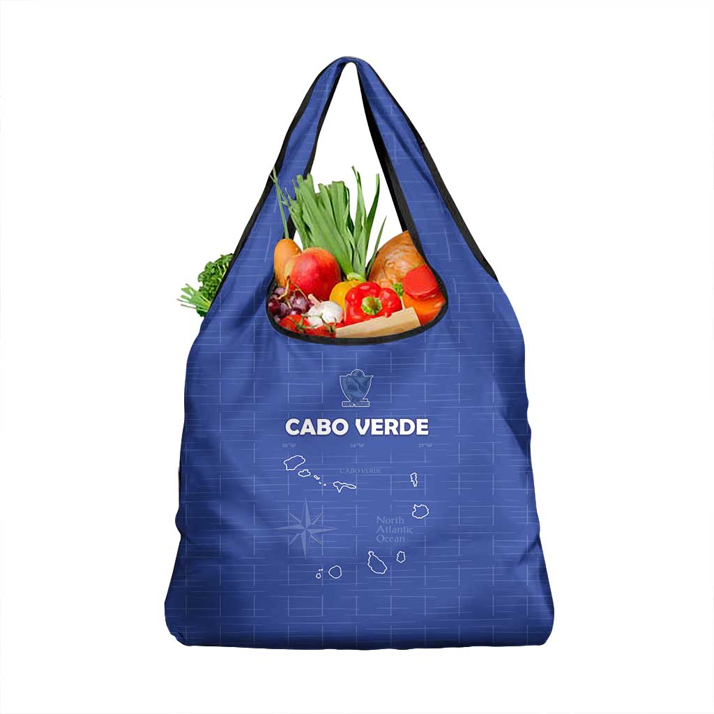 Cabo Verde Football Grocery Bag Go Tubaroes Azuis Go - Blue - African Pride