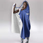 Cabo Verde Football Hooded Blanket Go Tubaroes Azuis Go - Blue - African Pride