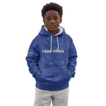 Custom Cabo Verde Football Kid Hoodie Go Tubaroes Azuis Go - Blue - African Pride