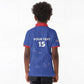 Custom Cabo Verde Football Kid Polo Shirt Go Tubaroes Azuis Go - Blue - African Pride