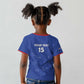 Custom Cabo Verde Football Kid T shirt Go Tubaroes Azuis Go - Blue - African Pride