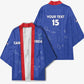 Custom Cape Verde Football Kimono Come On Tubaroes Azuis - Blue