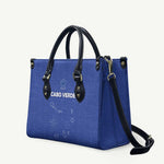 Cape Verde Football Leather Bag Come On Tubaroes Azuis - Blue