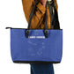 Cabo Verde Football Leather Tote Bag Go Tubaroes Azuis Go - Blue - African Pride