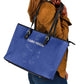 Cabo Verde Football Leather Tote Bag Go Tubaroes Azuis Go - Blue - African Pride