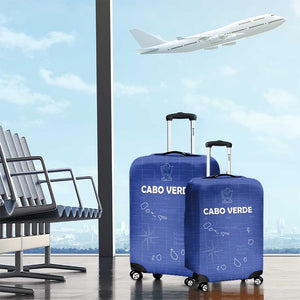 Cabo Verde Football Luggage Cover Go Tubaroes Azuis Go - Blue - African Pride
