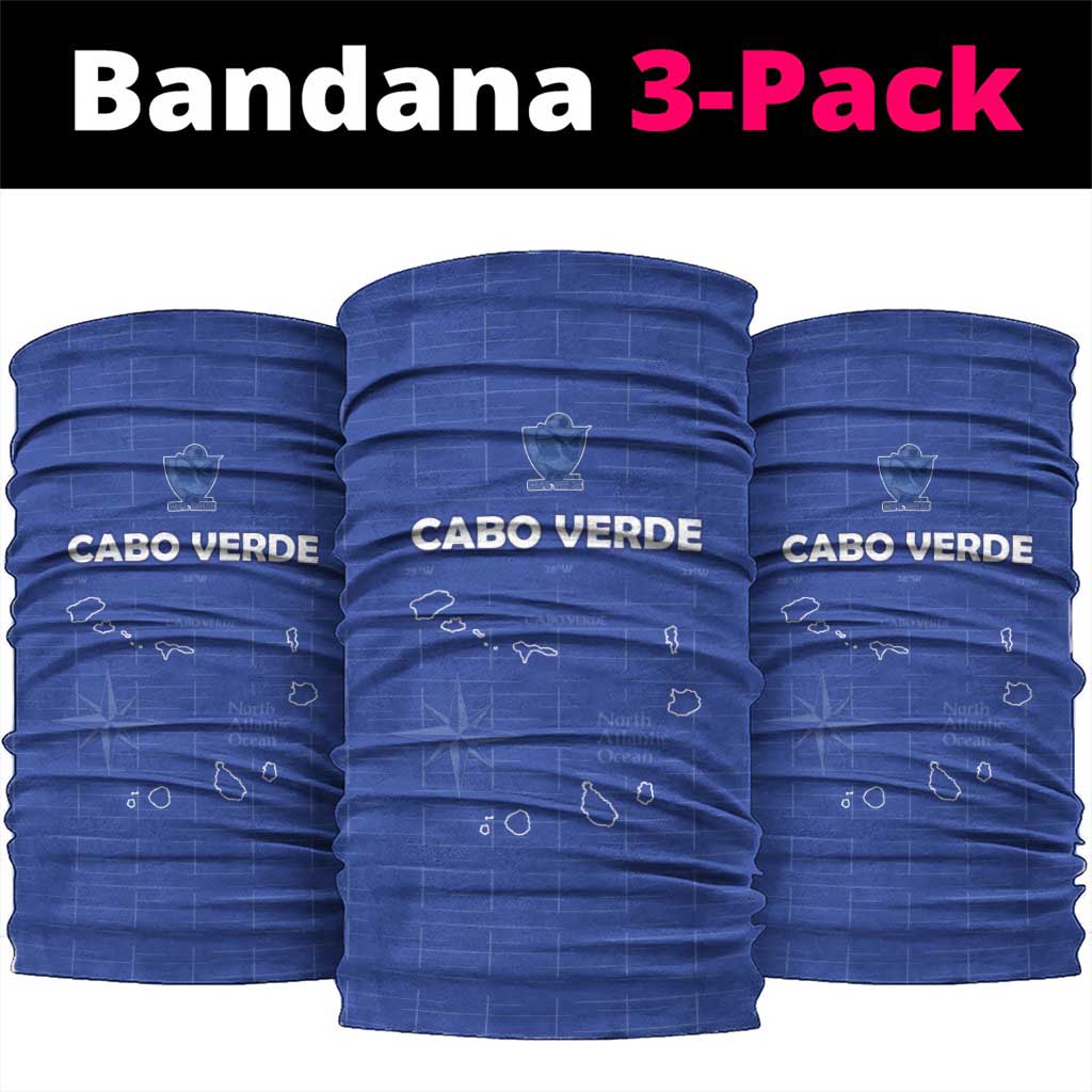 Cabo Verde Football Neck Gaiter Go Tubaroes Azuis Go - Blue - African Pride