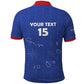 Custom Cabo Verde Football Polo Shirt Go Tubaroes Azuis Go - Blue - African Pride