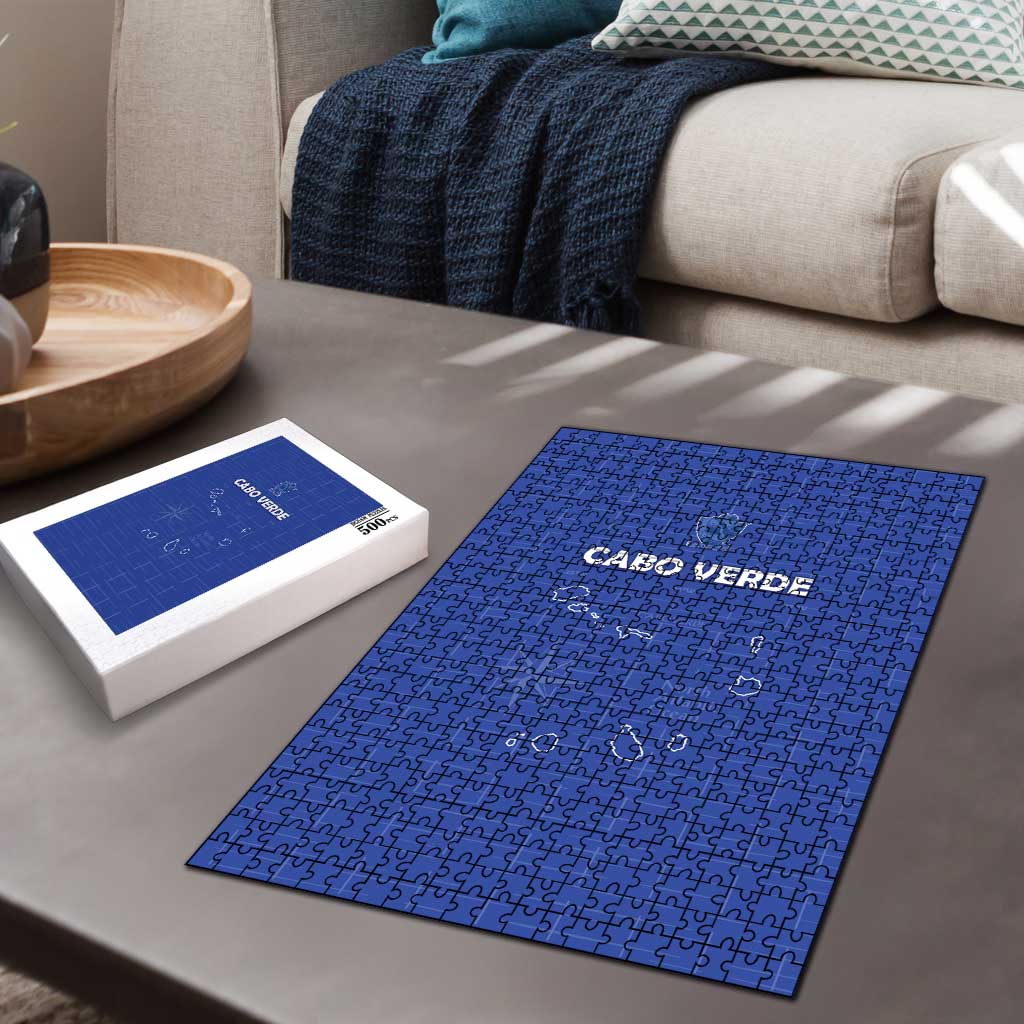 Cape Verde Football Puzzle Come On Tubaroes Azuis - Blue