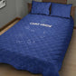 Cabo Verde Football Quilt Bed Set Go Tubaroes Azuis Go - Blue - African Pride