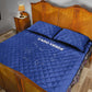 Cabo Verde Football Quilt Bed Set Go Tubaroes Azuis Go - Blue - African Pride