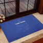 Cabo Verde Football Rubber Doormat Go Tubaroes Azuis Go - Blue - African Pride