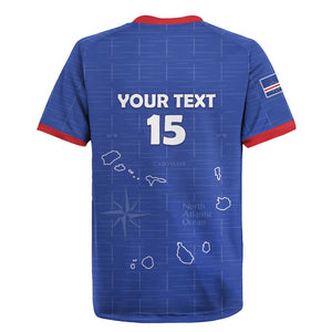 Custom Cabo Verde Football Rugby Jersey Go Tubaroes Azuis Go - Blue - African Pride