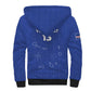 Custom Cabo Verde Football Sherpa Hoodie Go Tubaroes Azuis Go - Blue - African Pride