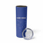 Custom Cabo Verde Football Skinny Tumbler Go Tubaroes Azuis Go - Blue - African Pride