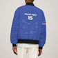 Custom Cabo Verde Football Sleeve Zip Bomber Jacket Go Tubaroes Azuis Go - Blue - African Pride
