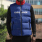 Custom Cape Verde Football Sleeveless Puffer Jacket Come On Tubaroes Azuis - Blue