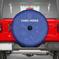 Cabo Verde Football Spare Tire Cover Go Tubaroes Azuis Go - Blue - African Pride