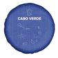 Cabo Verde Football Spare Tire Cover Go Tubaroes Azuis Go - Blue - African Pride