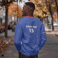 Custom Cabo Verde Football Sweatshirt Go Tubaroes Azuis Go - Blue - African Pride