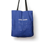 Cape Verde Football Tote Bag Come On Tubaroes Azuis - Blue
