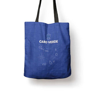 Cape Verde Football Tote Bag Come On Tubaroes Azuis - Blue