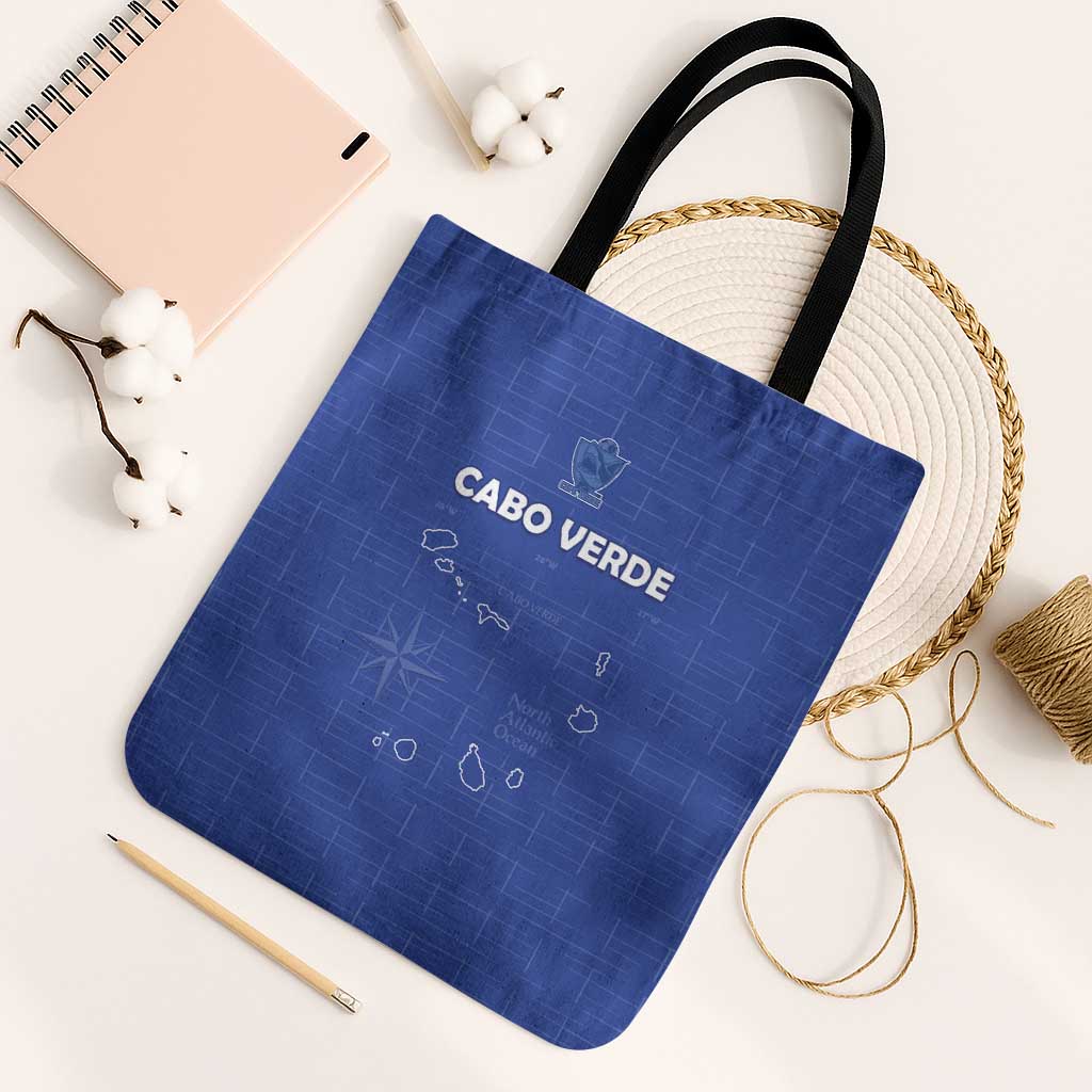 Cape Verde Football Tote Bag Come On Tubaroes Azuis - Blue