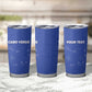 Custom Cabo Verde Football Tumbler Cup Go Tubaroes Azuis Go - Blue - African Pride